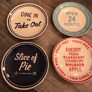 Kate Spade All In Good Taste Plates (new)